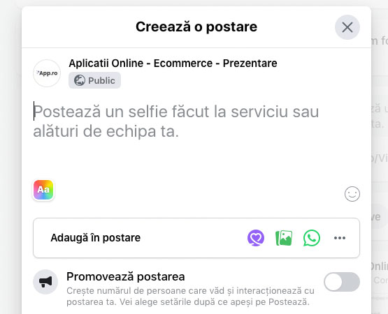 Postari facebook